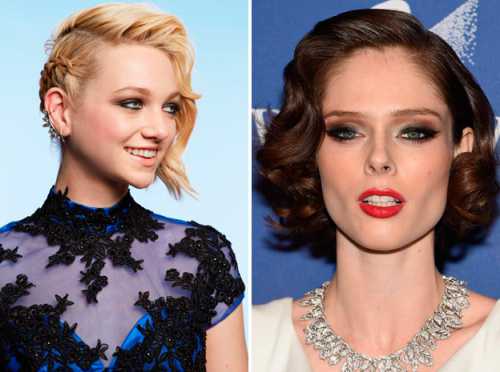 К примеру, выполните на голове боб с колориро ванной гофрированной челкой или каре с завитыми с обоих сторон прядями