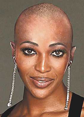 Наоми Кэмпбелл без парика