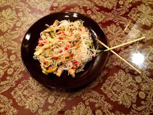 Лапша с курицей