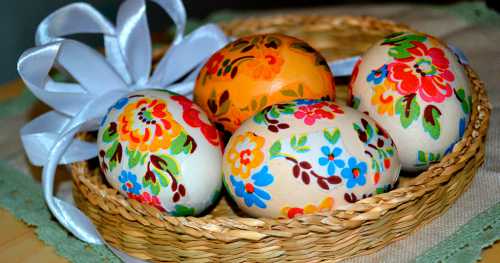 Декупаж пасхальных яиц