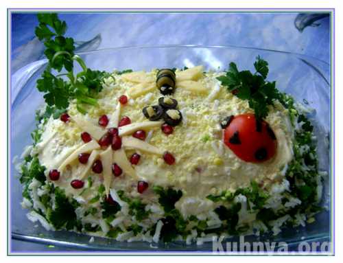 Рецепты салата с опятами и ветчиной, секреты