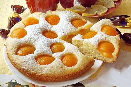 Рецепт  пирога с абрикосами в мультиварке,