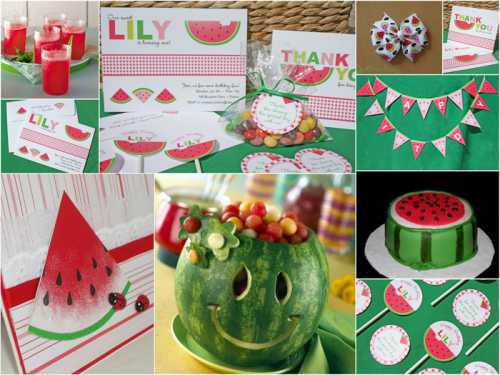 Оригинально дополнят образ невесты серьги, подвеска и браслет, выполненные в виде арбуза