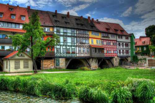 Необычный мост в Эрфурте