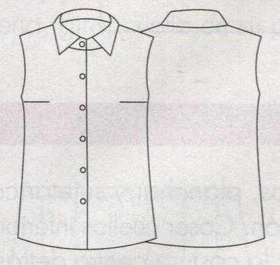 В раскрое такая кокетка выглядит как воротник стойка, и моделируется точно так же как и он