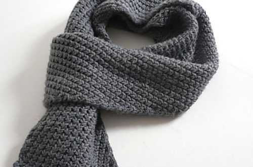 Подарок любимому своими руками - вяжем мужской шарф